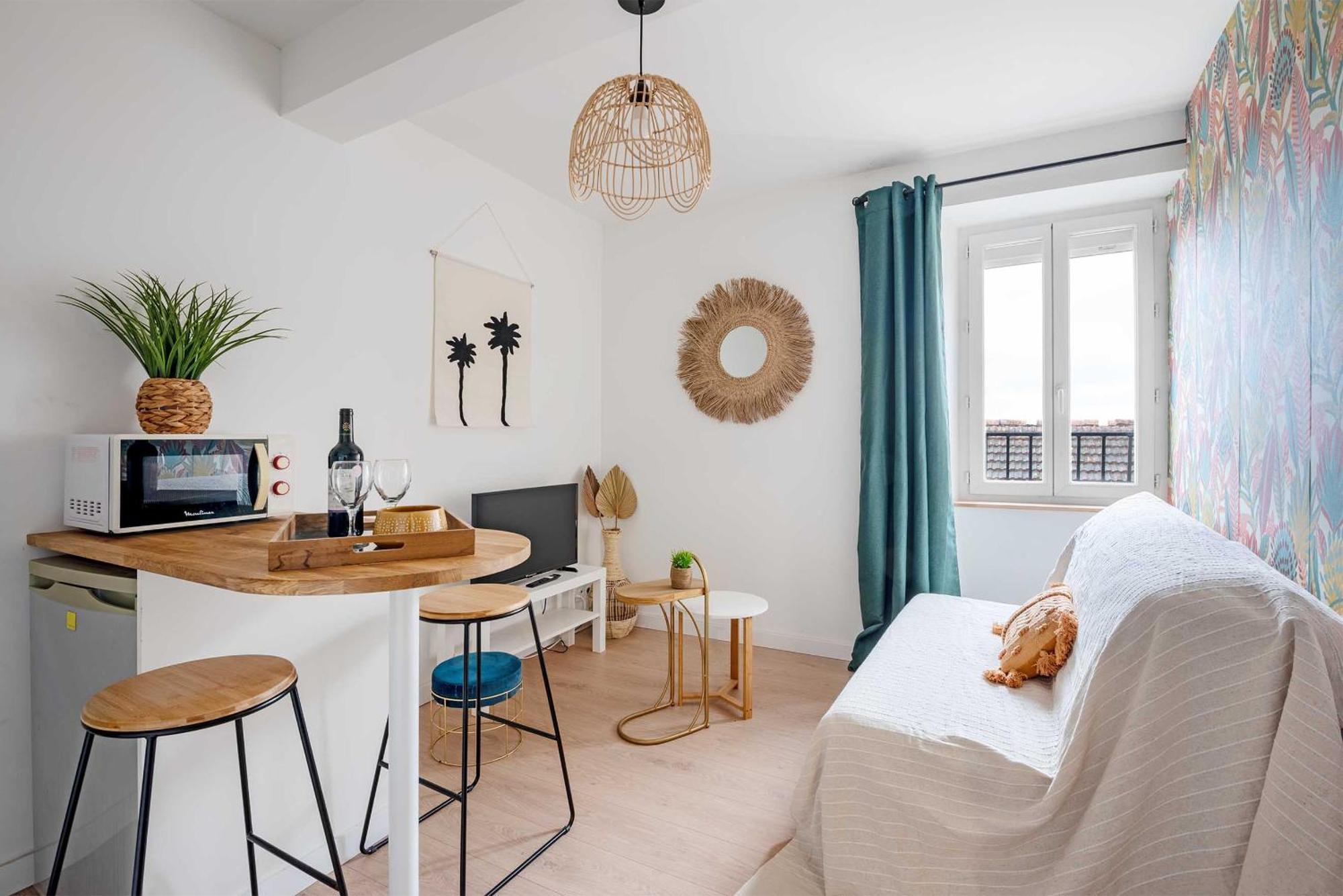 מזמה Le Tropical : T2 Renove Ambiance Cosy Et Coloree מראה חיצוני תמונה